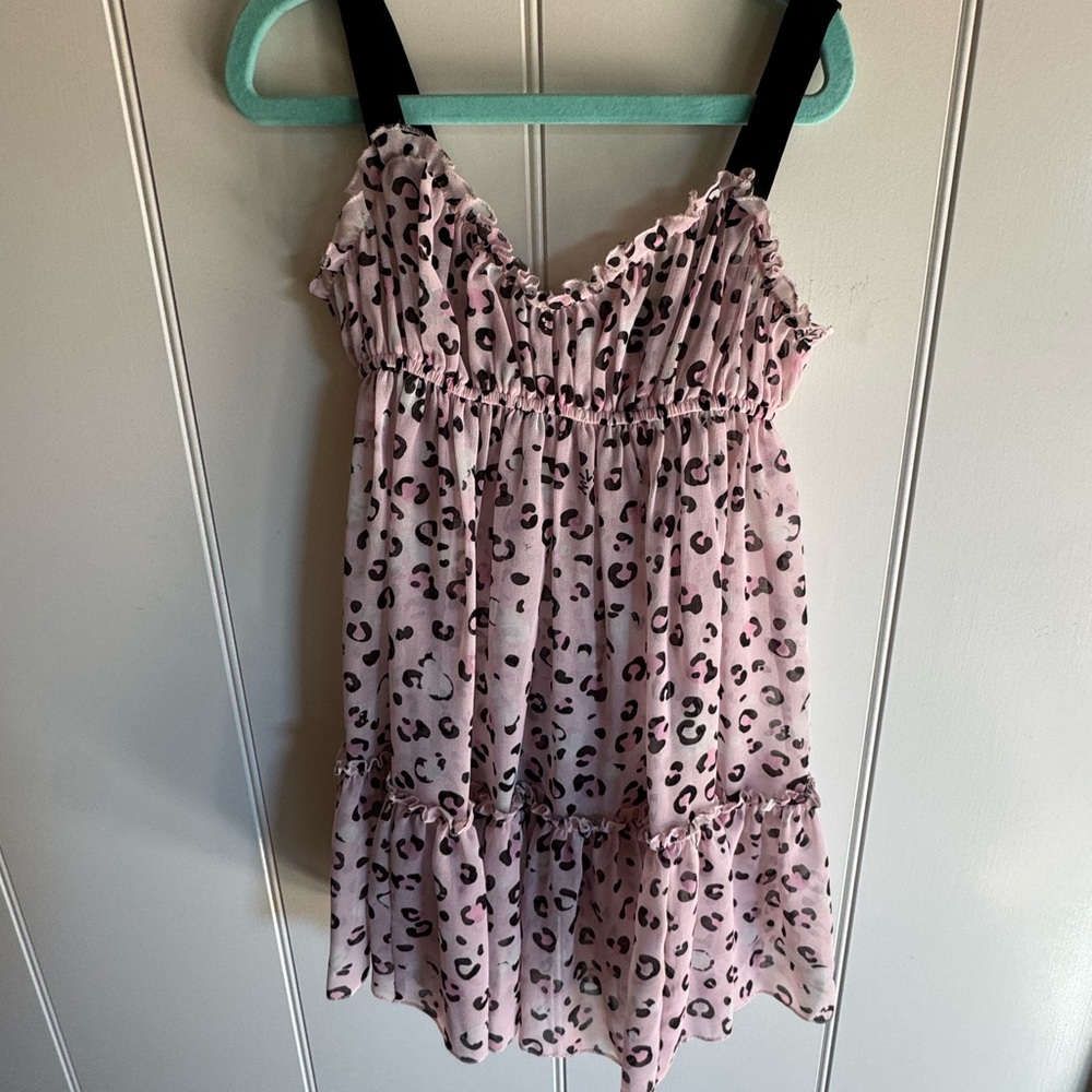 MonnaLisa Pink Animal Print Dress